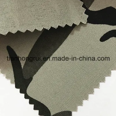 Tessuto con stampa mimetica ignifuga 100% cotone per abiti da lavoro
