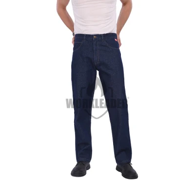 Jeans da lavoro da uomo riflettenti in cotone 100% per abbigliamento da lavoro per l'industria petrolifera e del gas Pantalon