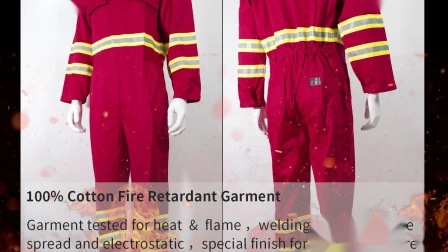 Giacca protettiva ignifuga resistente al fuoco per vigili del fuoco, tuta pantalone con nastro riflettente in abbigliamento da lavoro